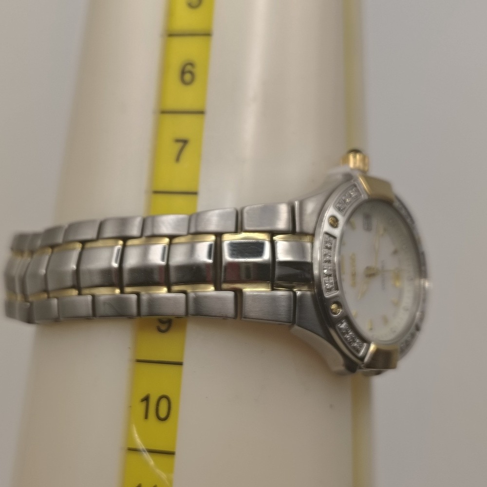 Vintage 2006 Seiko Coutura Solar Genuine Diamond Japanese‎ Women's Quartz Watch - Picture 7 of 9